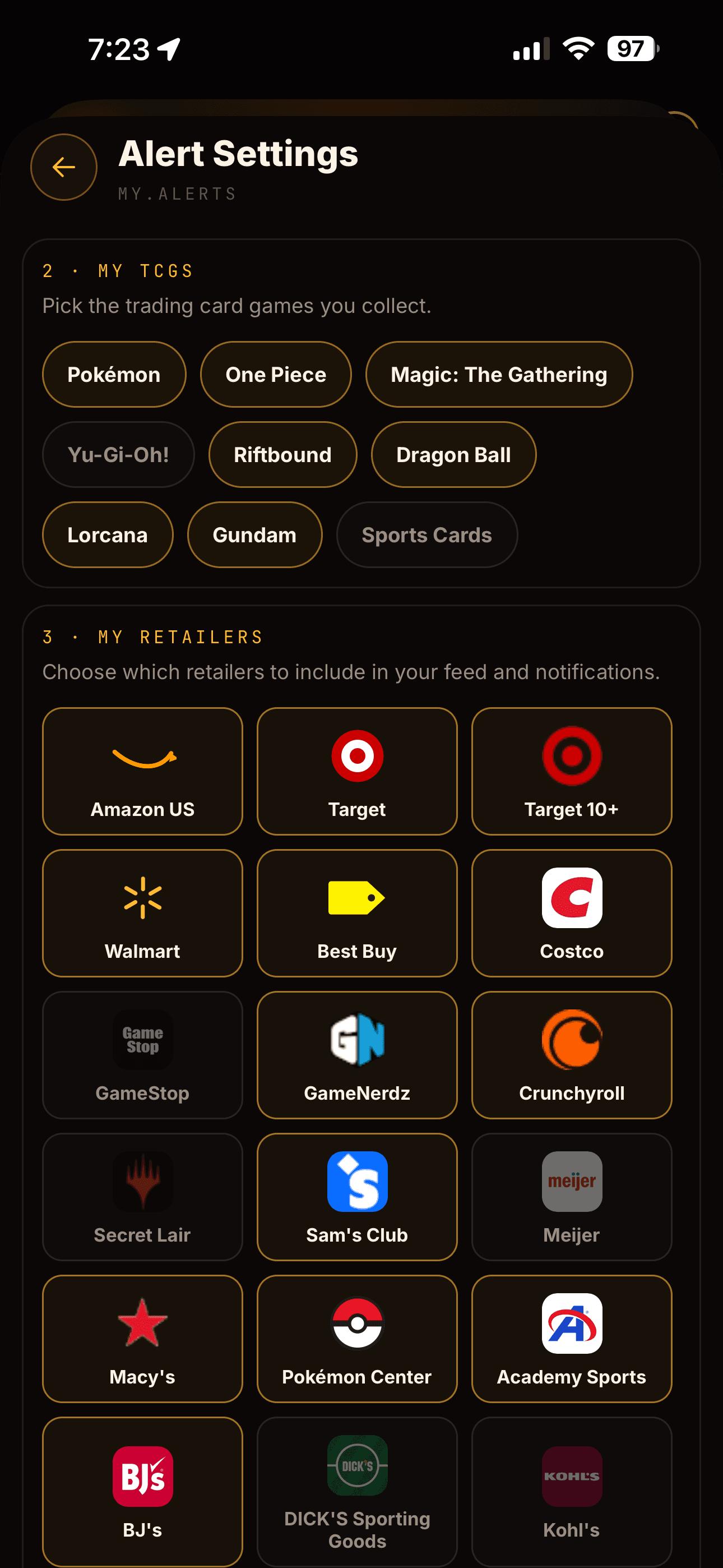 PokeNotify Pokémon Center drop mode